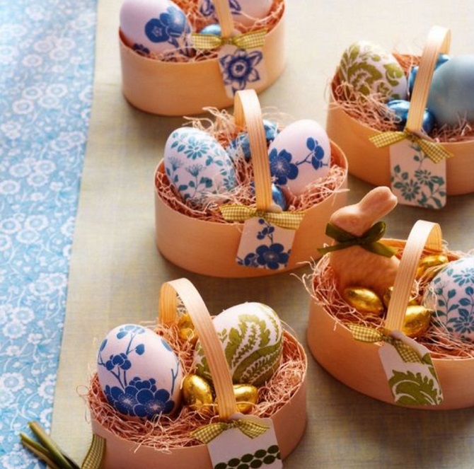 Как украсить пасхальные яйца с помощью салфетки: оригинальные идеи с фото 10
