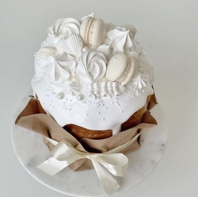 How to decorate Easter cakes using meringues – original ideas 8