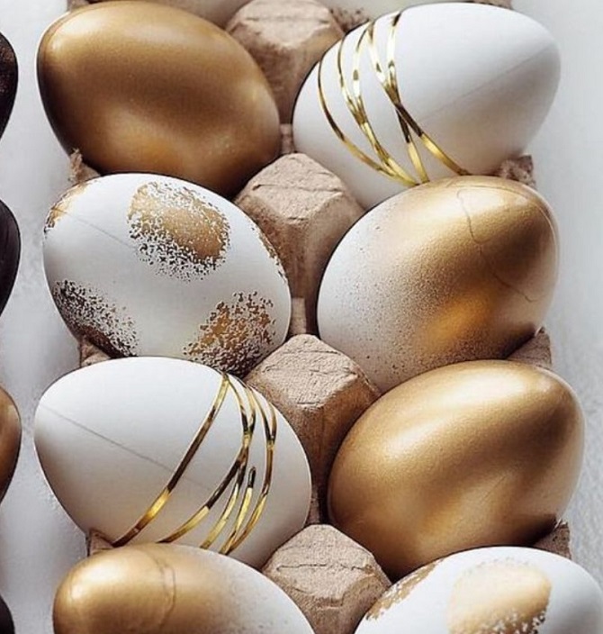 Decorating Easter eggs using ribbons: beautiful ideas with photos 14