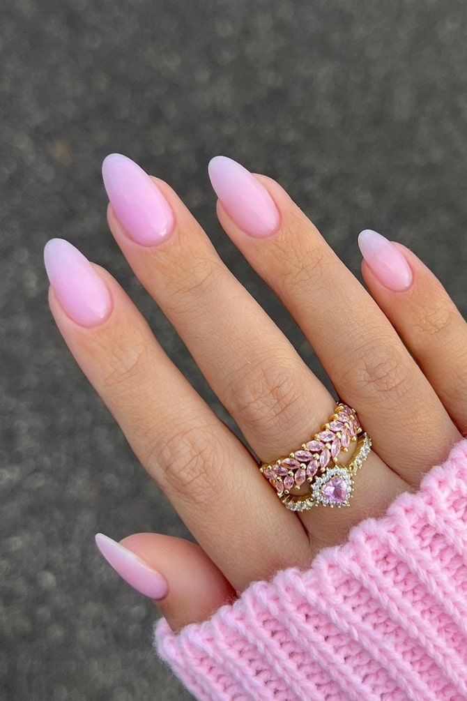 Pink manicure: fashionable options worth trying 2