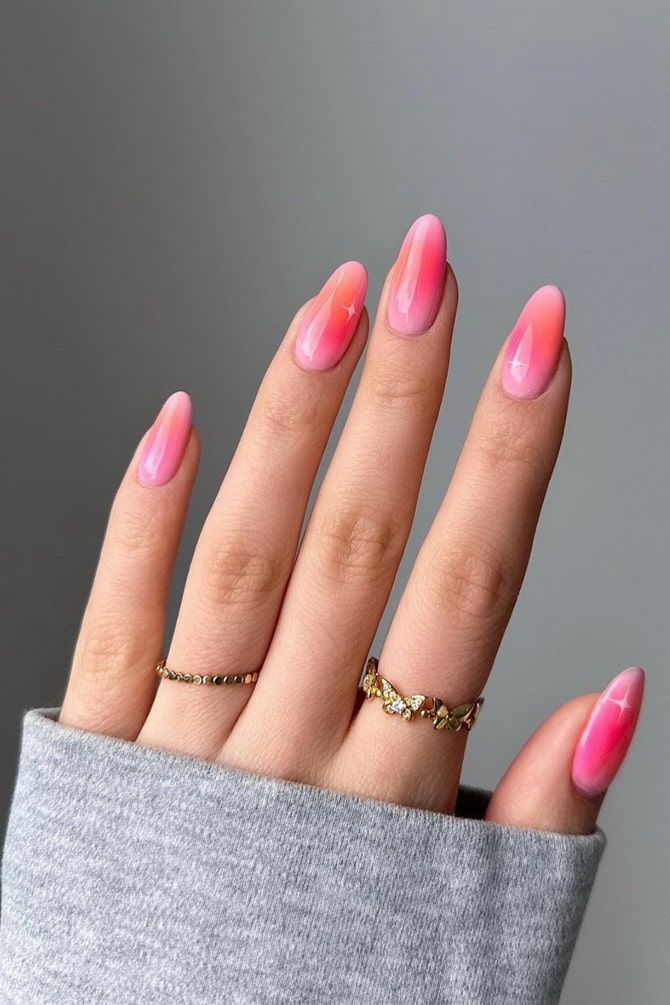 Pink manicure: fashionable options worth trying 3