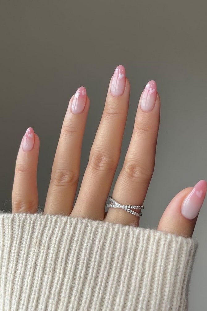 Pink manicure: fashionable options worth trying 6