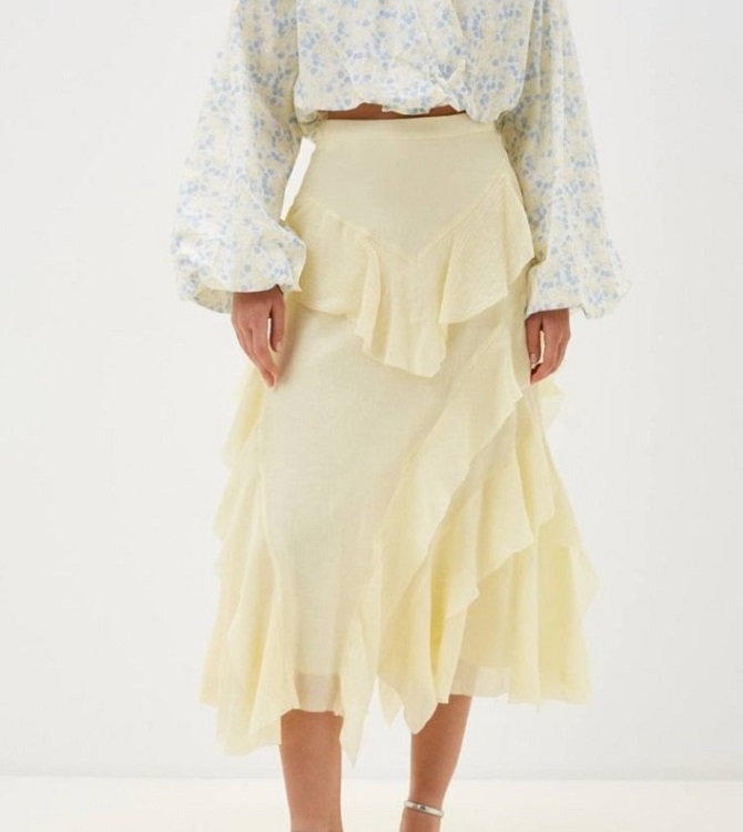TOP 3 fashionable skirts with ruffles for the warm spring of 2024 4