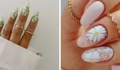 Summer manicure with daisies – fashion ideas with photos