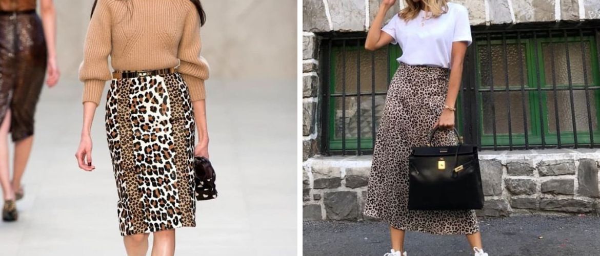 Leopard print skirt – a fashion trend for the summer season