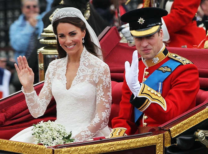 Кейт Миддлтон и принц Уильям удивили поклонников свадебным портретом к годовщине 2