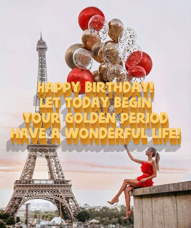 Happy birthday pictures for a woman: beautiful congratulations and wishes 30