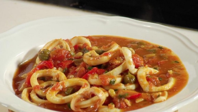 How to cook squid in Italian: step-by-step recipe 1