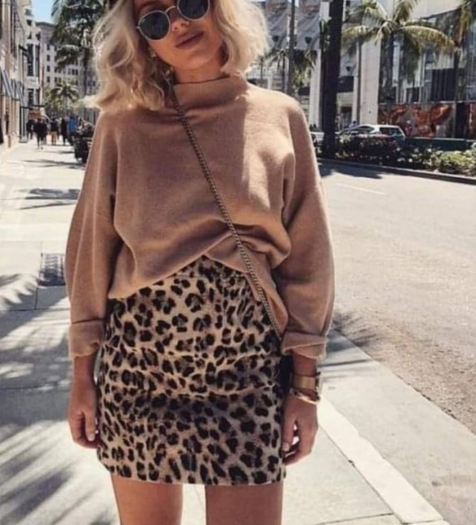 Leopard print skirt – a fashion trend for the summer season 13