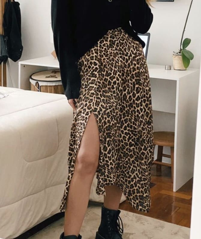 Леопардовая юбка – модный тренд летнего сезона 8