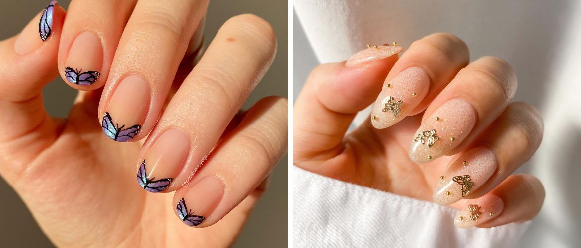 Manicure with butterflies for summer: trends and ideas