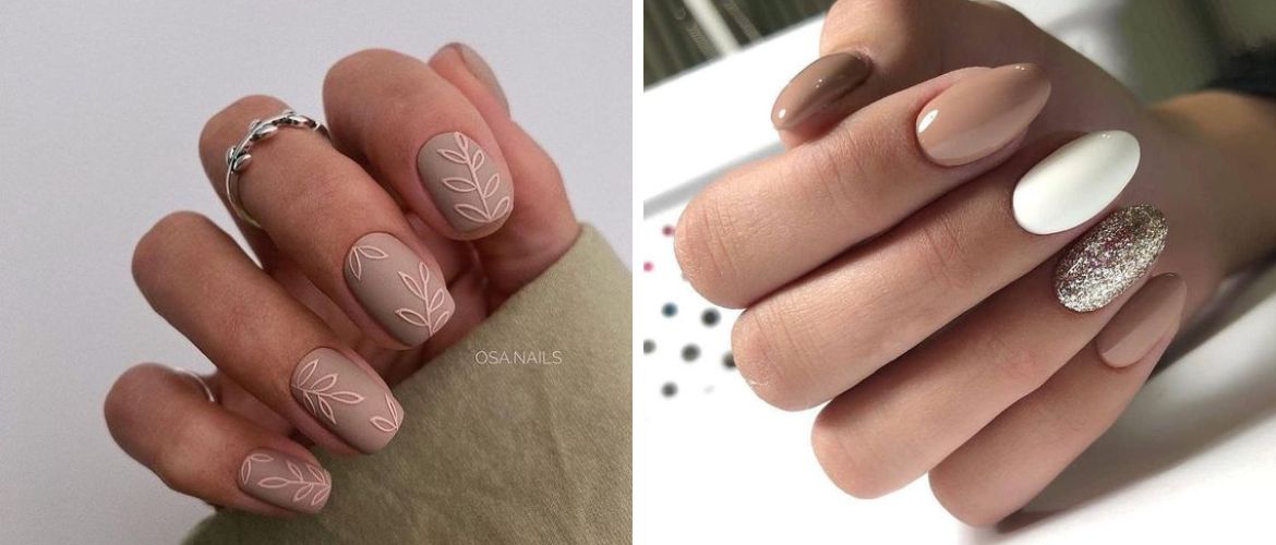 7 elegant office manicure ideas in beige tones