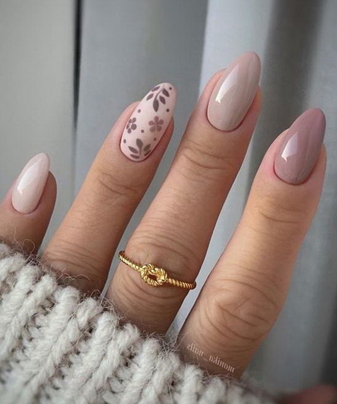 7 elegant office manicure ideas in beige tones 3