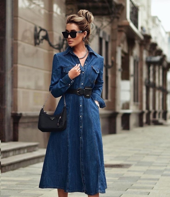 Denim dresses are a fashion trend for summer 2024 8