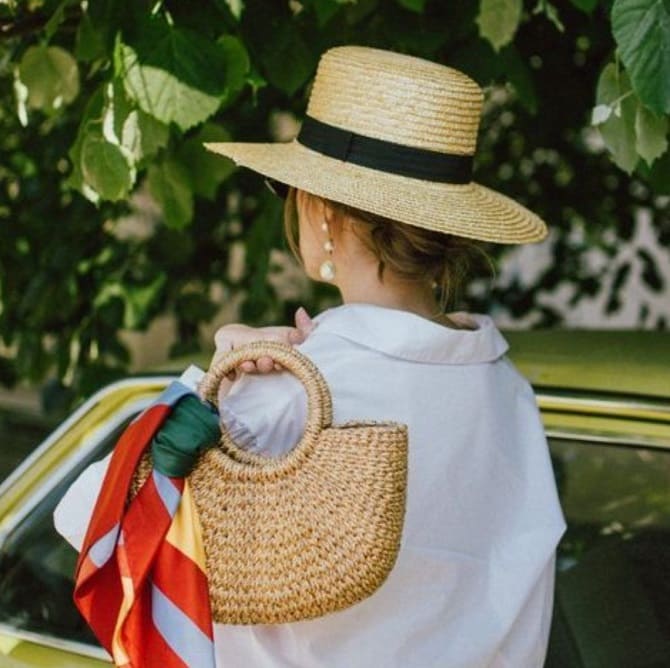 Плетеная сумка – модный тренд этого лета 7