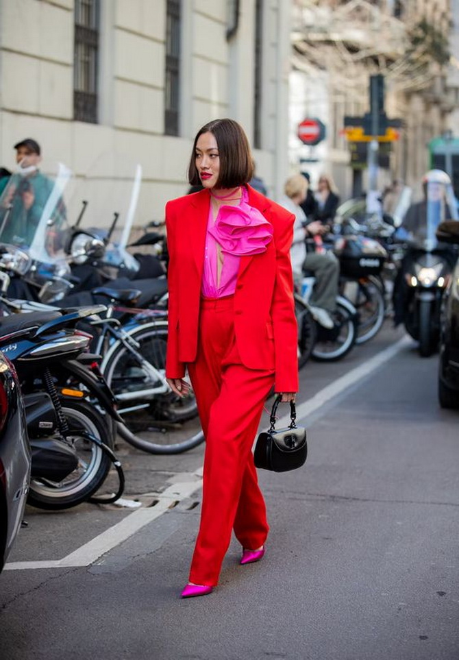 How to wear red 2024: bright looks and fashionable combinations 33