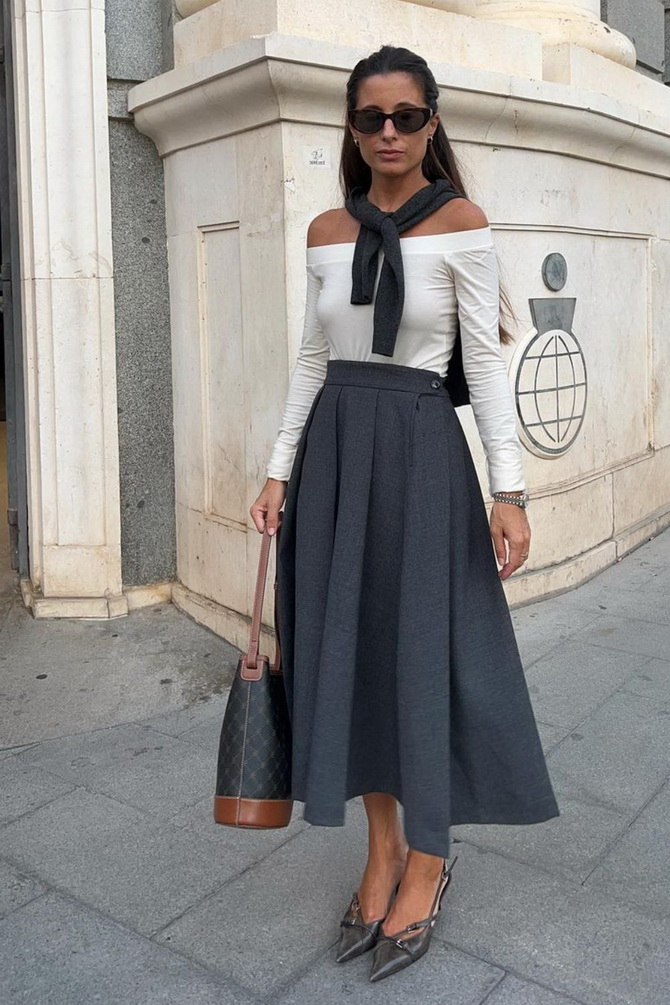 A-line skirt: what style does it go with? 2