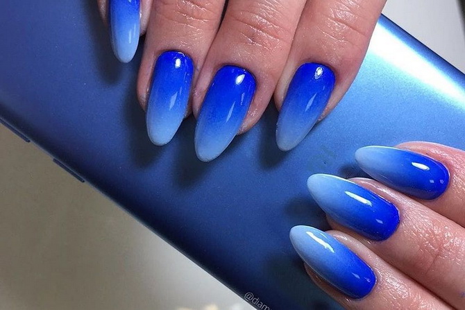 How to wear a blue manicure: 6 stylish ideas 14