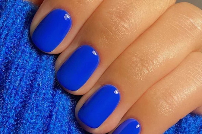 How to wear a blue manicure: 6 stylish ideas 9