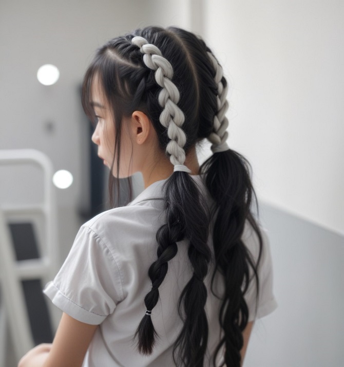 Braids with Kanekalon: how to make a stylish hairstyle 10