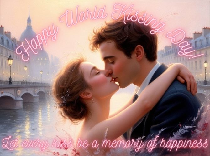 July 6 – World Kiss Day: beautiful cards and pictures with wishes 4