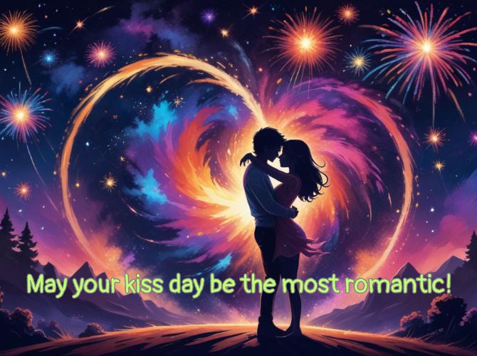 July 6 – World Kiss Day: beautiful cards and pictures with wishes 5