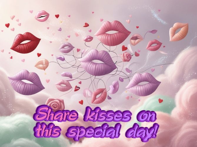 July 6 – World Kiss Day: beautiful cards and pictures with wishes 7