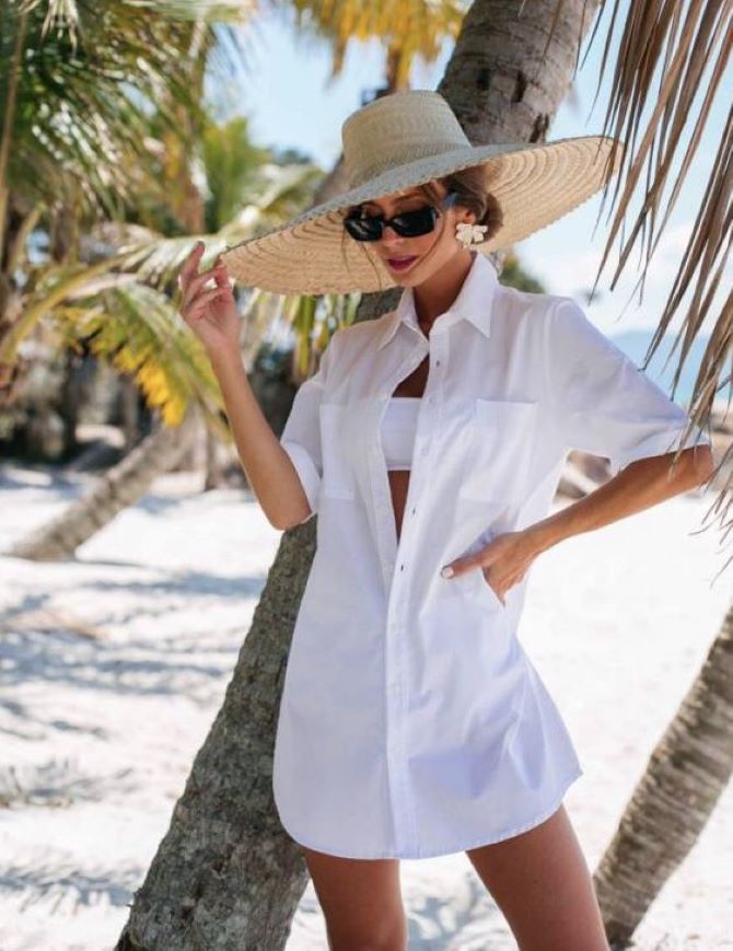 Як носити білу сорочку на пляж: поради та поєднання 14