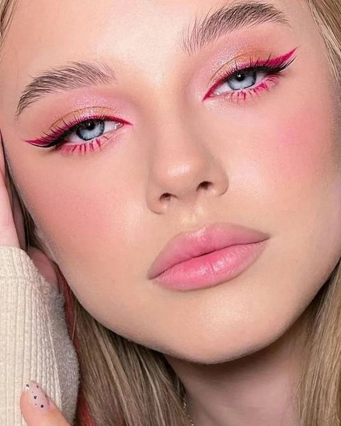 Farbige Pfeile auf den Augen: ein strahlender und frischer Beauty-Trend für den Sommer 10