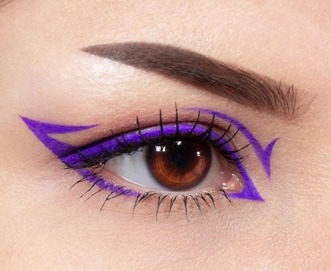 Colored arrows on the eyes: a bright and fresh beauty trend for the summer 7