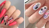 Geometric manicure: ideas with photos