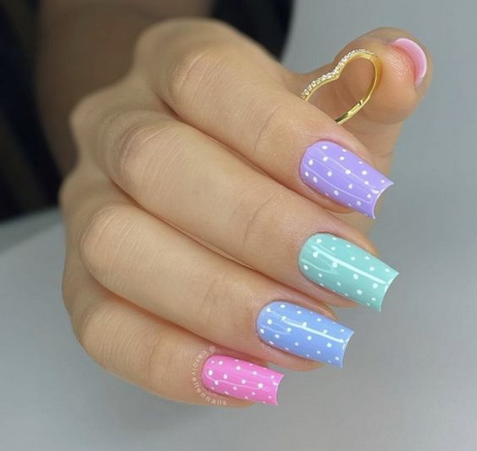 The art of minimalism: ideas for the perfect dotted manicure 2