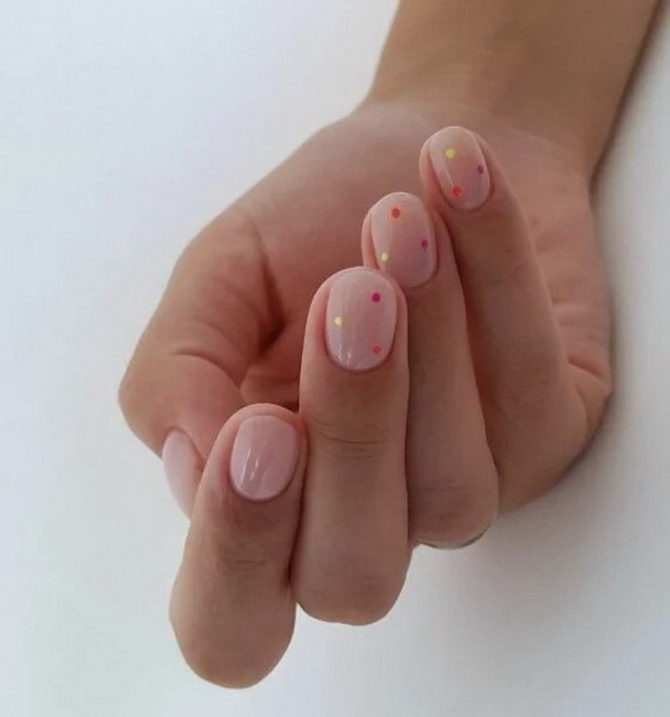 The art of minimalism: ideas for the perfect dotted manicure 10