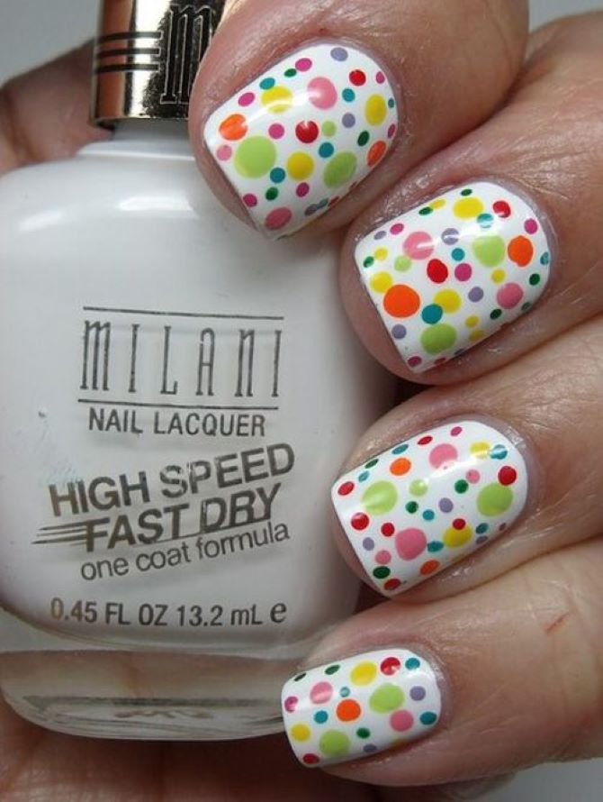 The art of minimalism: ideas for the perfect dotted manicure 14