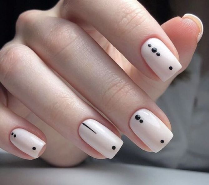 The art of minimalism: ideas for the perfect dotted manicure 8