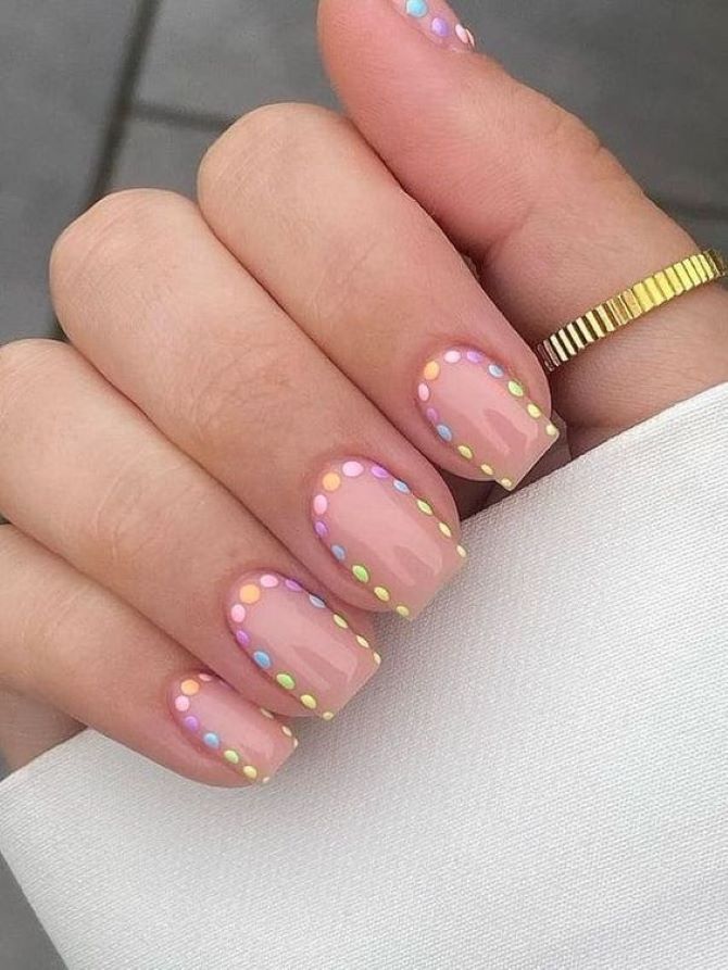 The art of minimalism: ideas for the perfect dotted manicure 21