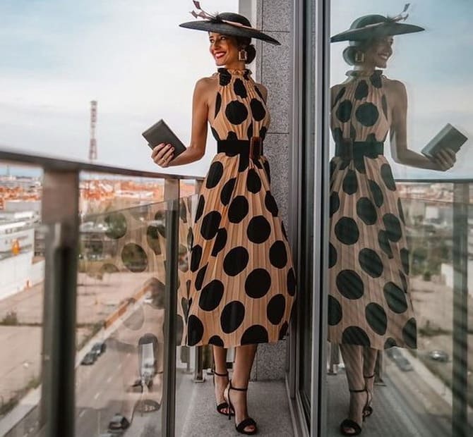 Fashionable polka dot print: how to wear and what to combine 1