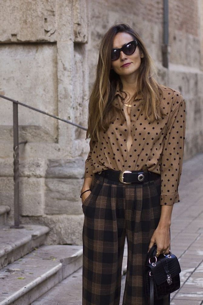 Fashionable polka dot print: how to wear and what to combine 11