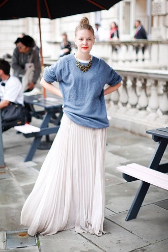 How to wear a long skirt in everyday looks: 3 combination options 5