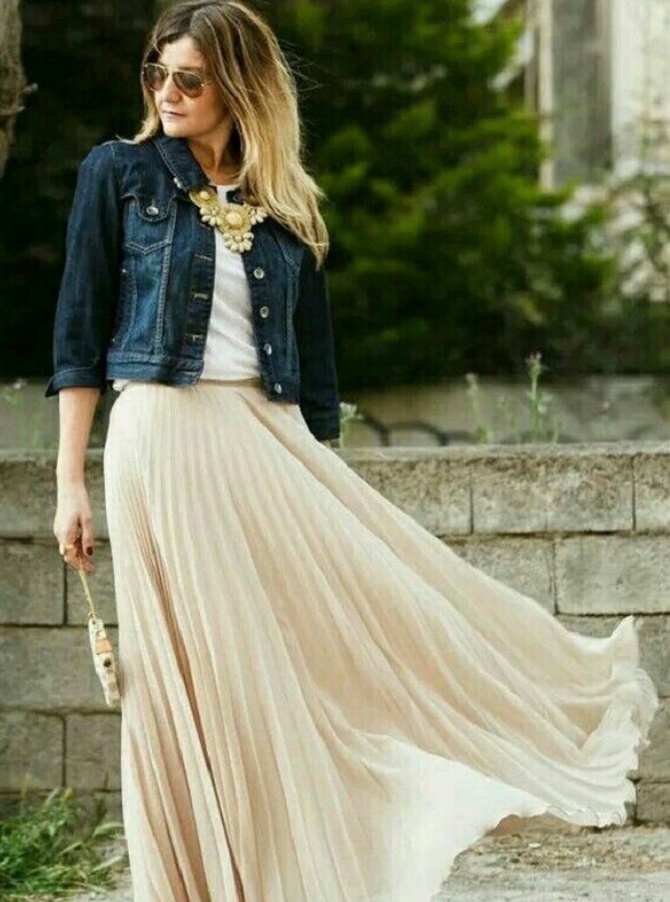 How to wear a long skirt in everyday looks: 3 combination options 6