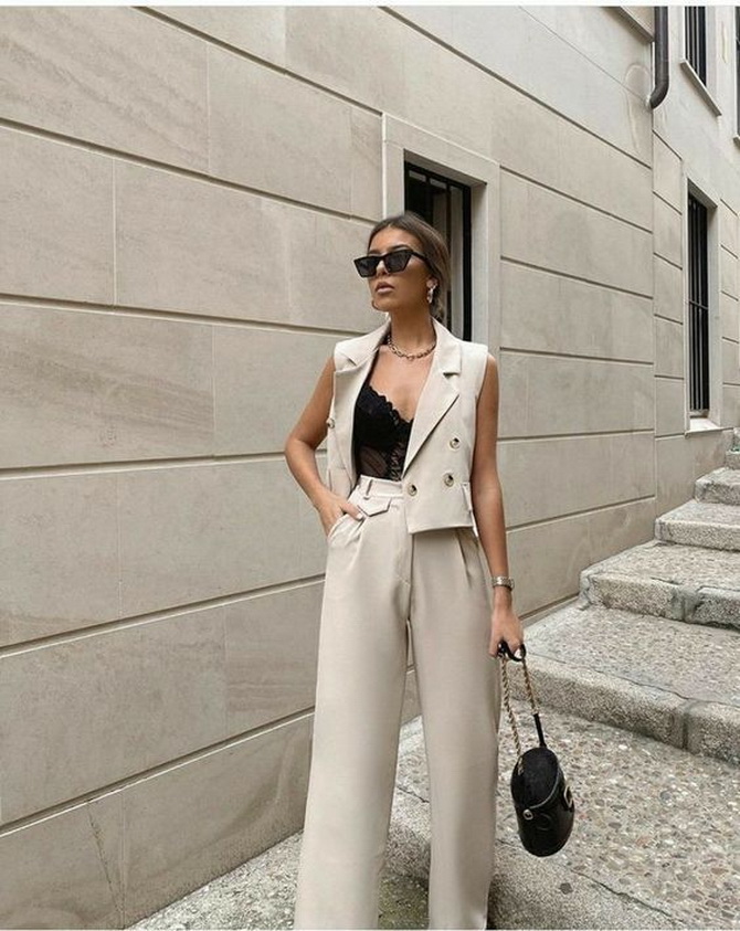 Women’s suit vest: stylish summer looks 2024 19