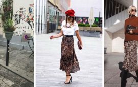 4 ideas on how to wear a leopard skirt in the fall of 2024