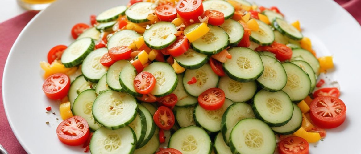 How to make a delicious summer salad with fried cucumbers: a simple recipe