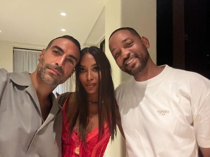 Naomi Campbell schürte Gerüchte über eine Affäre mit einem jungen arabischen Multimillionär 1