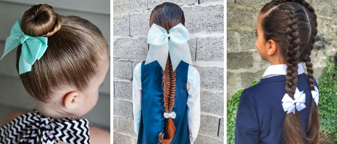 Fashionable hairstyles for September 1 for first-graders: options for unforgettable images