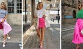 Fashionable looks with a pink skirt: trends and stylish combinations