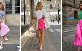 Fashionable looks with a pink skirt: trends and stylish combinations