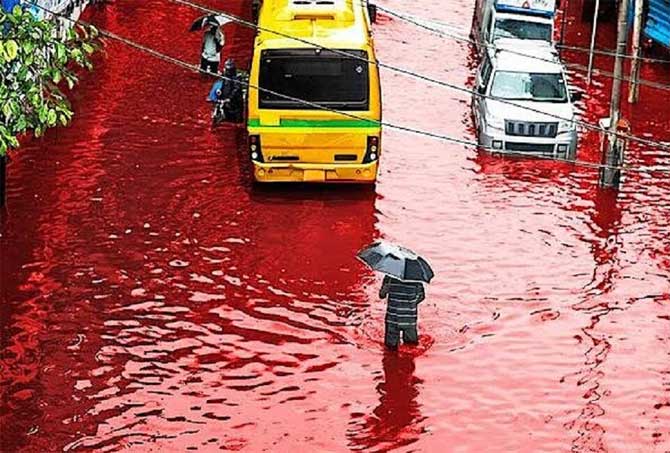 Bloody rain in India 2