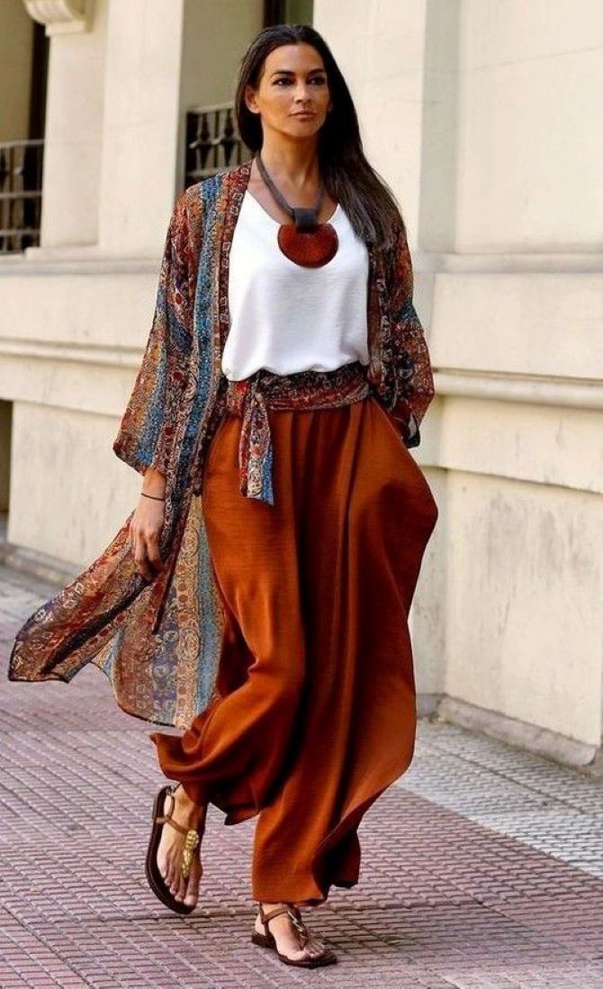 Long cardigan in women’s looks for autumn 11