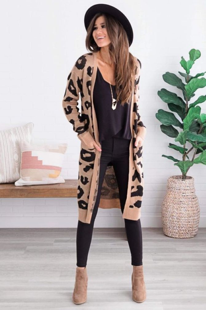 Long cardigan in women’s looks for autumn 9